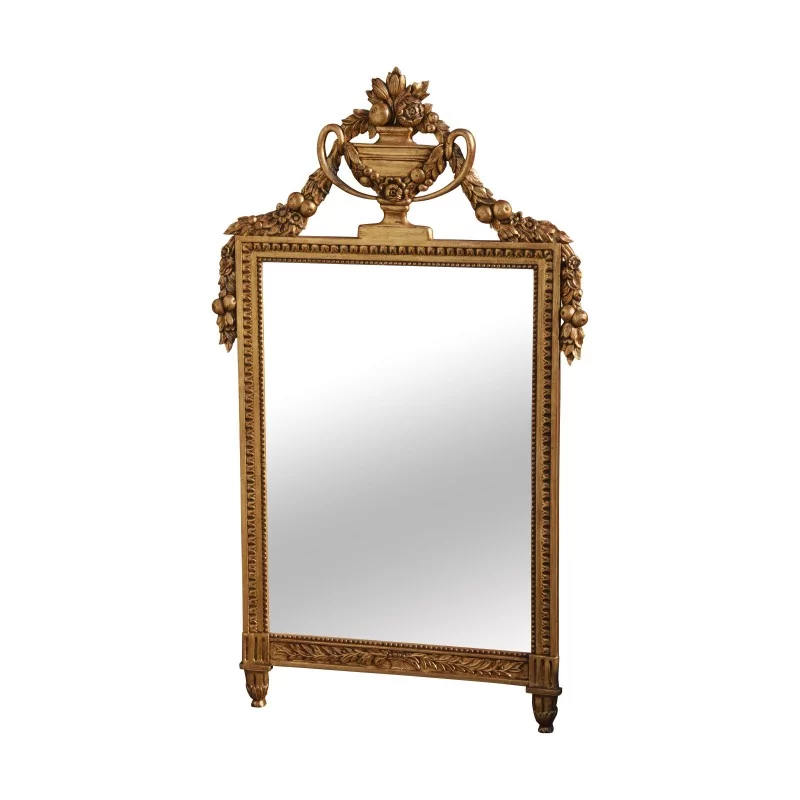 Miroir “A la coupe”, cuivré, richement décoré. - Moinat - Glaces, Miroirs Miroir “A la coupe”, cuivré, richement décoré. - Moinat - Glaces, Miroirs