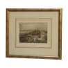Steel engraving, “Rouargue, Lausanne”, with frame. Era : … - Moinat - Prints, Reproductions