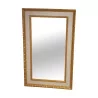 white and gold rectangular mirror. - Moinat - Mirrors