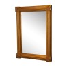 Golden rectangular mirror, fluted with rosettes in the … - Moinat - Mirrors