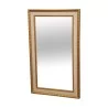 rectangular white and gold mirror. - Moinat - Mirrors