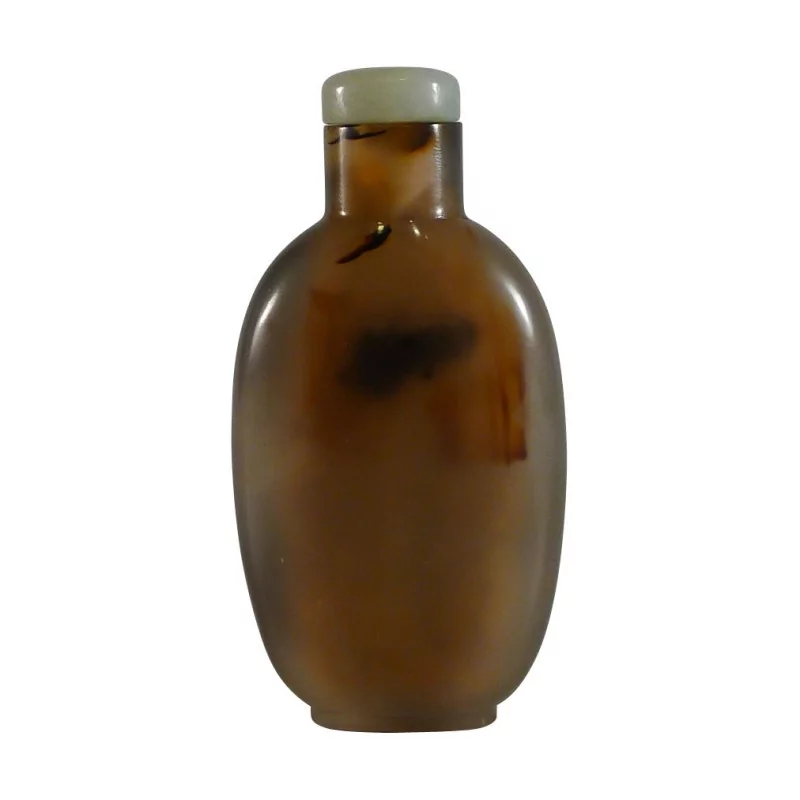 Agate snuff bottle, fish motif, China, 19th century. - Moinat - Decorating accessories