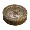 Runde Emaildose „Rosace“, 800er Silber, Frankreich, 20. … - Moinat - Silber