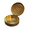 Boîte ronde en émail "rosace", argent 800, France, 20ème - Moinat - Argenterie
