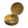 Round “rosace” enamel box, 800 silver, France, 20th … - Moinat - Silverware