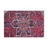 块彩色东方地毯，中央有玫瑰花结，19 世纪末，早期…… - Moinat - 地毯