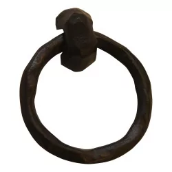 Bouton de porte (poignée) en forme d’anneau, finition bronze