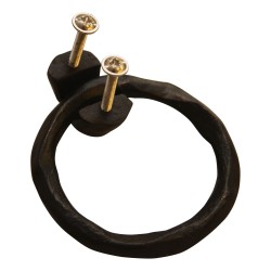 Bouton de porte (poignée) en forme d’anneau, finition bronze