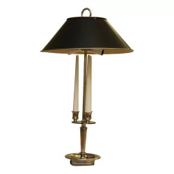 ASCOT lamp in shiny nickel with 2 lights with shade in …