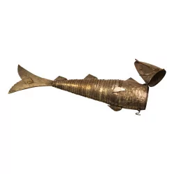Articulated fish in silver “ex-voto”. Portugal, early 20th...