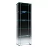 Vitrine en verre cintré, porte en verre avec serrure, 4 … - Moinat - Etagères, Bibliothèques, Vitrines
