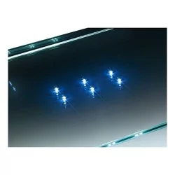 Vitrine en verre cintré, porte en verre avec serrure, 4 …