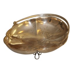 Obstschale in Silber 875, mit Henkel. (430gr) Russisch, ca. …