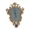 Pair of Venetian mirrors with candlesticks in the center in … - Moinat - Mirrors