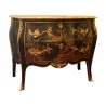 Louis XV style chest of drawers in black Chinese lacquer and … - Moinat - Chests of drawers, Commodes, Chifonnier, Chest of 7 drawers