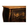 Louis XV style chest of drawers in black Chinese lacquer and … - Moinat - Chests of drawers, Commodes, Chifonnier, Chest of 7 drawers