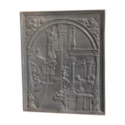 Plaque de cheminée “Hollandaises II” en fonte, style …