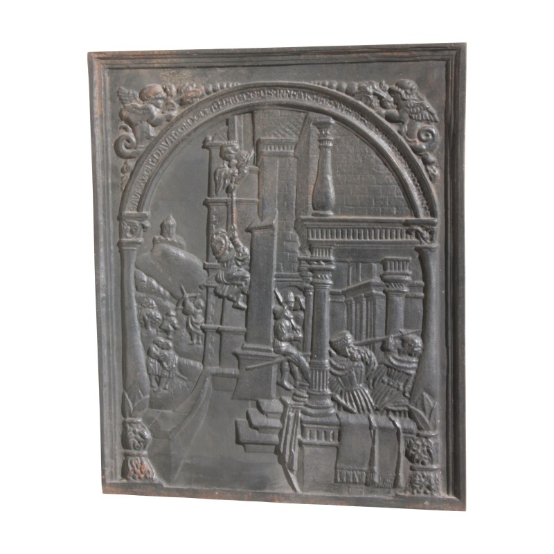 “Hollandaises II” cast iron fireback, style … - Moinat - Fire plates “Hollandaises II” cast iron fireback, style … - Moinat - Fire plates