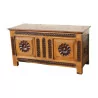 Thierrens chest buffet in walnut wood, carved rose des … - Moinat - Buffet, Bars, Sideboards, Dressers, Chests, Enfilades