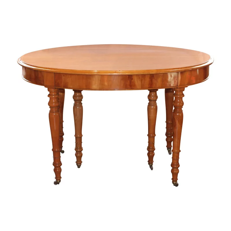Louis-Philippe cherry and walnut dining table … - Moinat - Dining tables