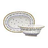 Trash and its oval display in old blue porcelain … - Moinat - Chinaware, Porcelain