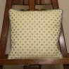 Coussin décoratif en tissu Giza col. Cielo et finition cablé - Moinat - Coussins