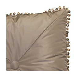Decorative cushion with Pompadour taffeta face divided into 4