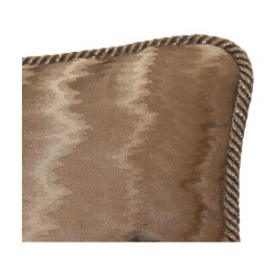 Coussin décoratif avec tissu Moire Jacquard, finition avec
