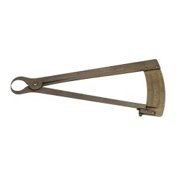 Rapporteur de mesure en acier et laiton, avec inscription S&C