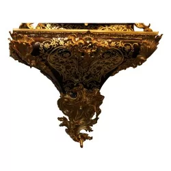 Cartel Régence et sa console en marqueterie Boulle. Epoque …