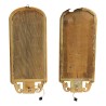 Pair of gilded wooden mirror sconces, entirely … - Moinat - Wall lights, Sconces