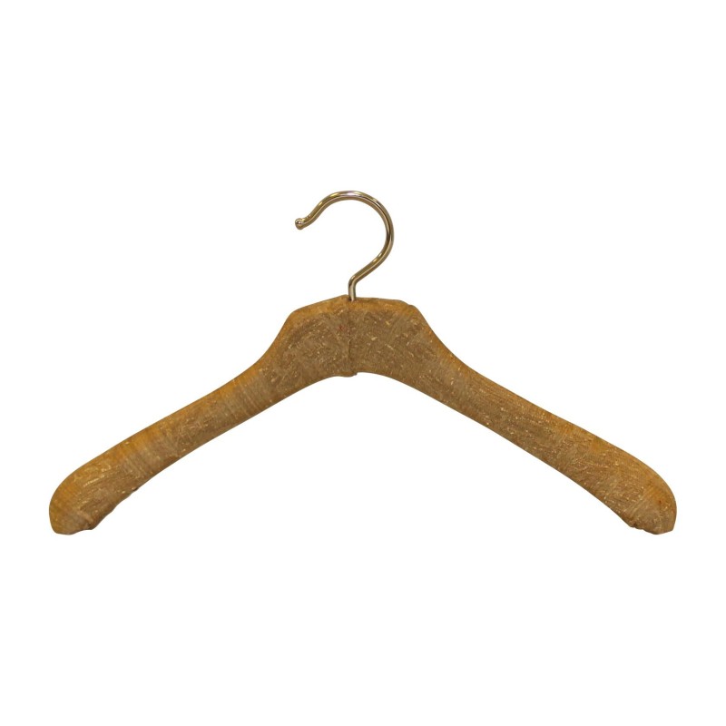 Cintre en bois garni de tissu katmandou coloris chamois. - Moinat - Accessoires de décoration Cintre en bois garni de tissu katmandou coloris chamois. - Moinat - Accessoires de décoration