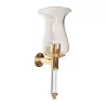 \"Tulip\" wall lamp in crystal and solid brass 24 carats. - Moinat - Wall lights, Sconces