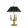 Openwork bouillotte lamp with “Greek” motif in gilt bronze with 3 … - Moinat - Table lamps