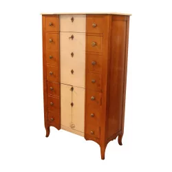 Semainier transformed into a secretary with 1 drawer at the top...