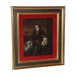 oil painting on canvas, unsigned, school work