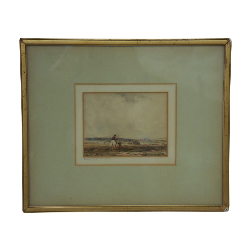 Gemälde, Aquarell auf Papier unter Glas \"Pferderitt\", … - Moinat - Gemälden - Landschaften Gemälde, Aquarell auf Papier unter Glas \"Pferderitt\", … - Moinat - Gemälden - Landschaften
