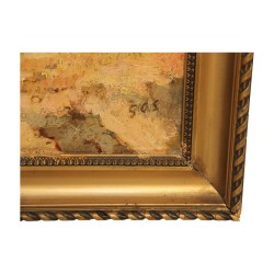 Tableau huile sur toile attribuée à Albert H. GOS