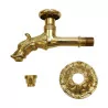 Dragon fountain faucet in polished brass. - Moinat - Fountains