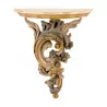 Wall console in carved polychrome and ivory patina. - Moinat - Wall decoration, Hanging consoles