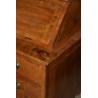 Bureau commode 3 corps, entièrement restauré, en noyer avec … - Moinat - Bureaux cylindre, à abattant, Secrétaires