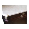 Buffet Cerbère en acajou avec dessus marbre. - Moinat - Bahuts, Bars, Buffets, Coffres, Enfilades