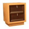 Modern bedside table in ceruse wood with 2 drawers. - Moinat - End tables, Bouillotte tables, Bedside tables, Pedestal tables