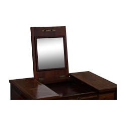 Poudreuse ou coiffeuse Louis XVI en bois de rose, marqueté …