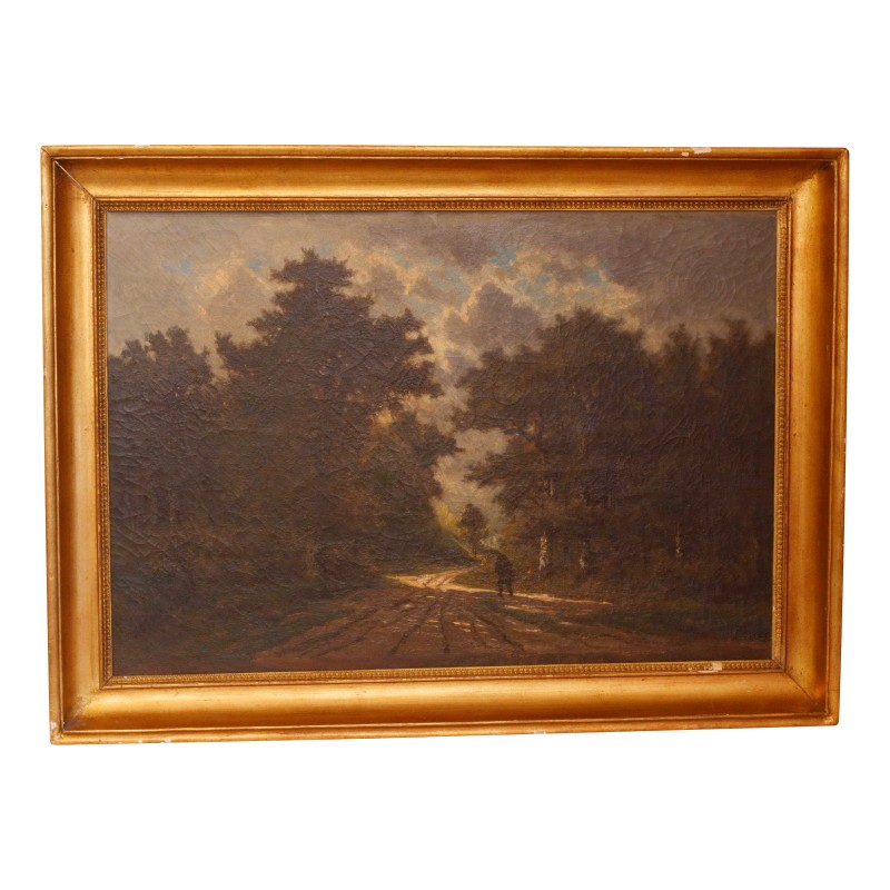 Tableau, huile sur toile “Promenade dans les sous-bois” signé … - Moinat - Tableaux - Paysage Tableau, huile sur toile “Promenade dans les sous-bois” signé … - Moinat - Tableaux - Paysage