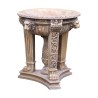 “Lions” basin in carved yellow marble in 1 block. - Moinat - Fountains