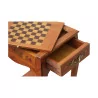 Тумбочка в стиле Людовика XV, игровой стол, с шахматной доской на... - Moinat - Диванные столики, Ночные столики, Круглые столики на ножке