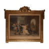 Série de 4 gravures représentant : Scène champêtre, Élégante, - Moinat - Gravures
