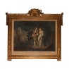 Série de 4 gravures représentant : Scène champêtre, Élégante, - Moinat - Gravures