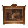 Série de 4 gravures représentant : Scène champêtre, Élégante, - Moinat - Gravures